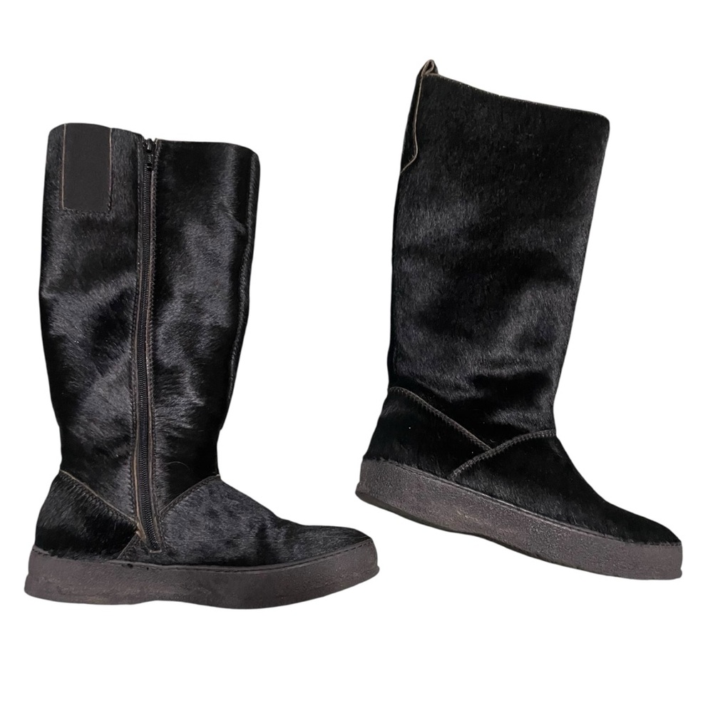 Women’s Black Winter Boots Fur Tall Amman